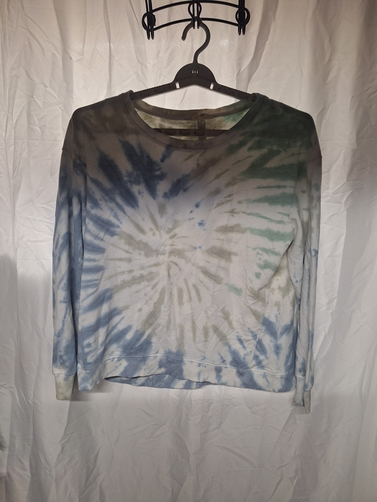 Jane and Delancey Tops - Jane and Delancey Tie-Dye Crewneck Sweatshirt in Blue and Green